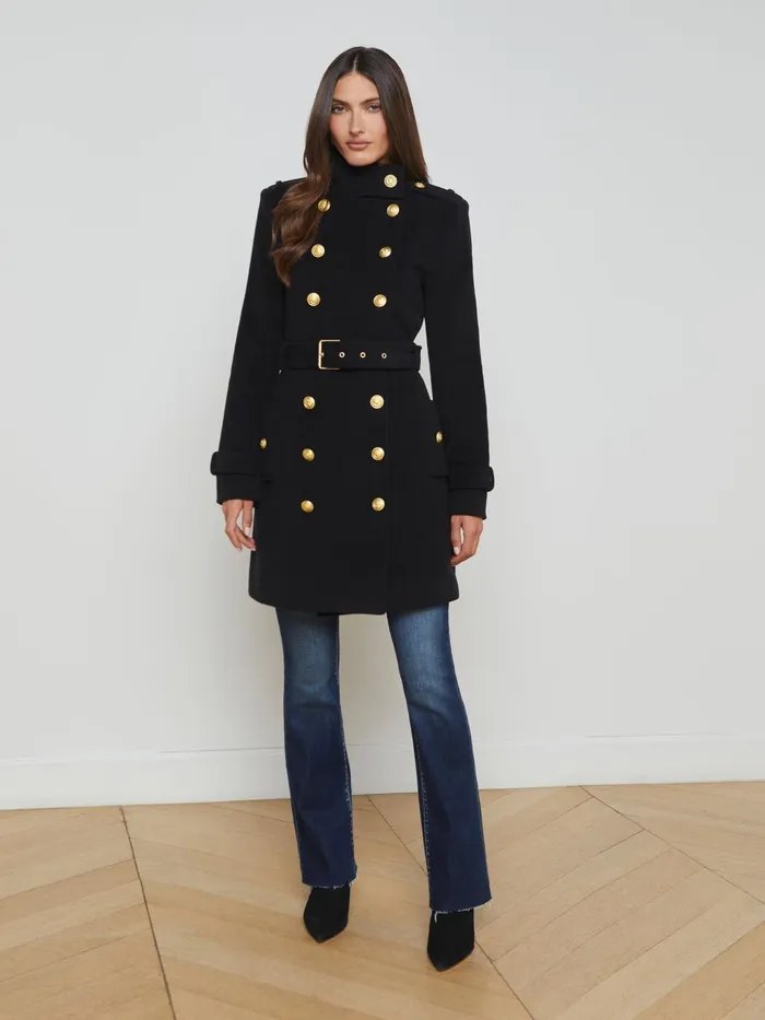 Nalini Coat Black Women L039Agence Outerwear Nalini Coat Black Women L039Agence Outerwear