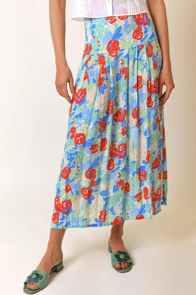 Nancy Collage Floral Women RIXO Skirts