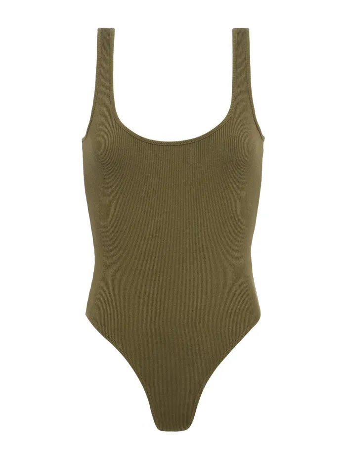 Nica Scoopneck Bodysuit Pine Women L039Agence Blouses and Tops