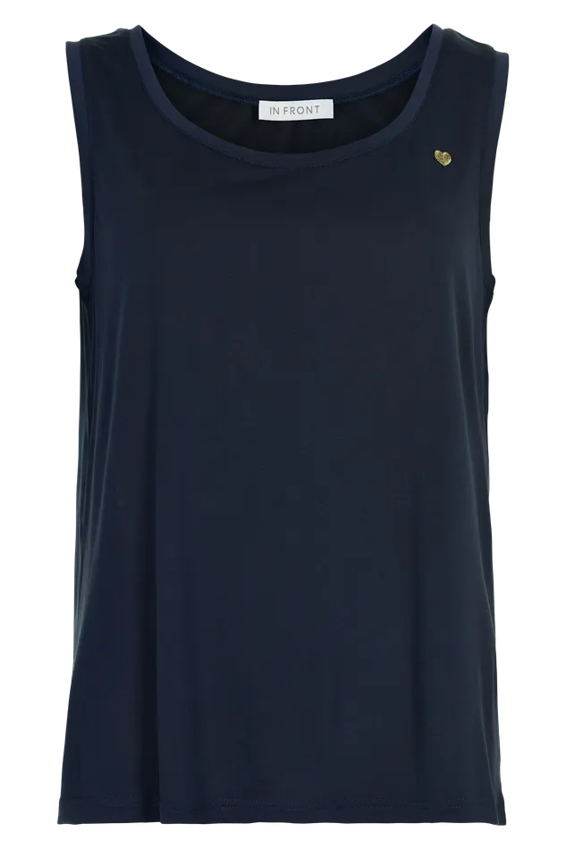 NINA TOP 14313 591 Navy 591 Women IN FRONT TOPS TSHIRTS