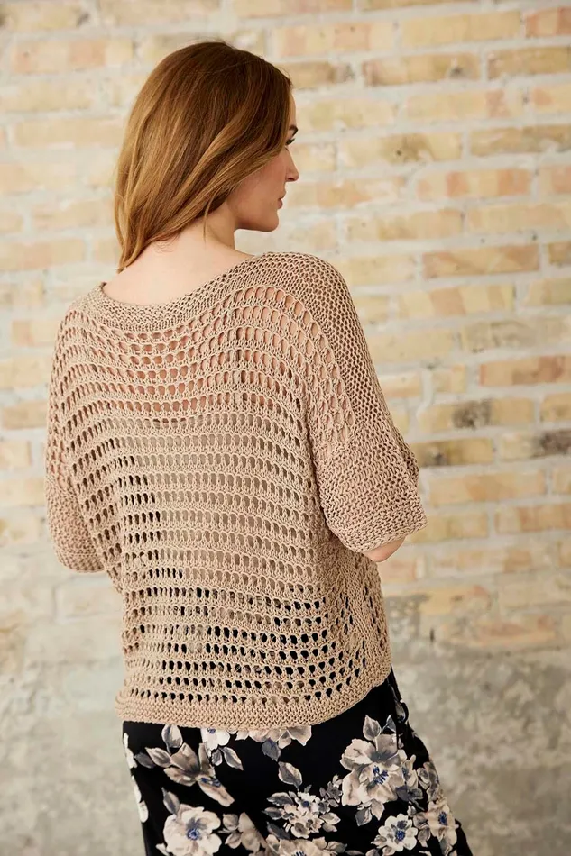 NOVA KNIT BLOUSE 16123 191 Sand 191 Women IN FRONT BLOUSES SHIRTS