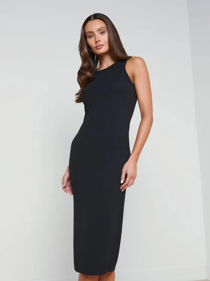 Nura Sleeveless Midi Dress Black Women L039Agence Dresses and Jumpsuits Nura Sleeveless Midi Dress Black Women L039Agence Dresses and Jumpsuits