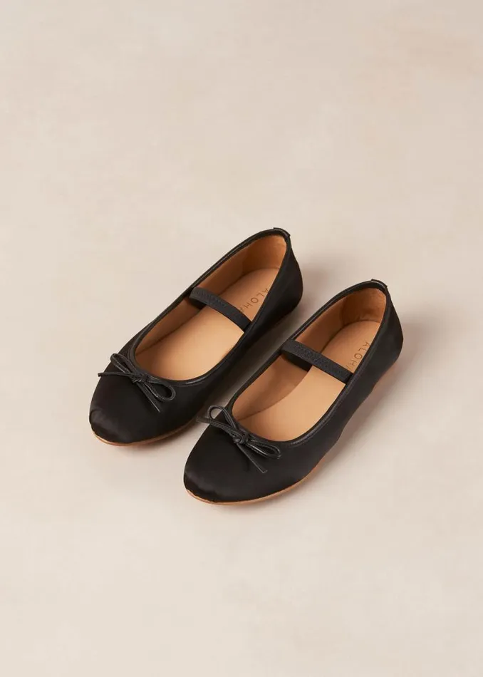 Odette Black Ballet Flats Women ALOHAS Ballet Flats