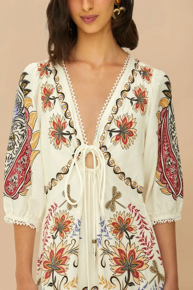 OffWhite Boho Glam Lenzing Ecovero Euroflax Maxi Dress Women FARM Rio Maxi Dresses OffWhite Boho Glam Lenzing Ecovero Euroflax Maxi Dress Women FARM Rio Maxi Dresses