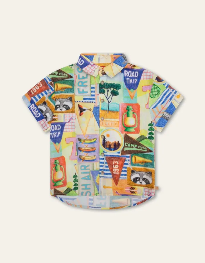 Oilily Blouses Boys Bikkel Blouse Campsurf Spray