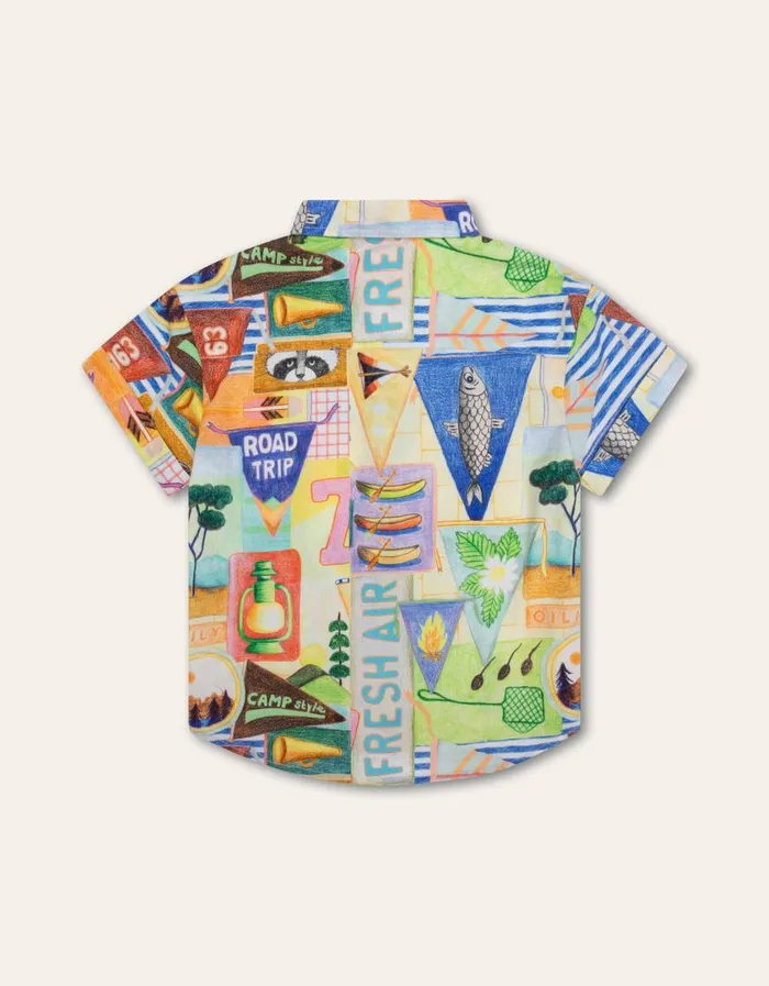 Oilily Blouses Boys Bikkel Blouse Campsurf Spray