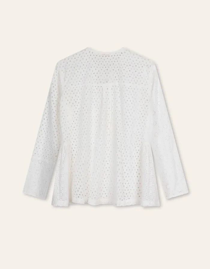 Oilily Blouses Women Bahlia Blouse Bright White Oilily Blouses Women Bahlia Blouse Bright White