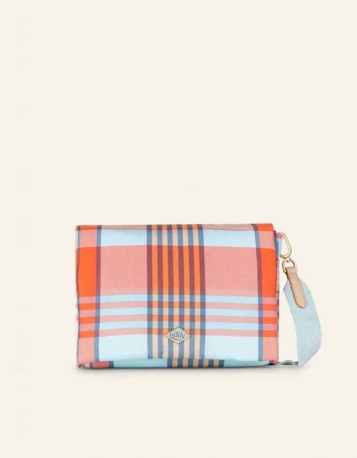 Oilily Handbags Bags Frankie Cross Body Penelope Checkblue Haze