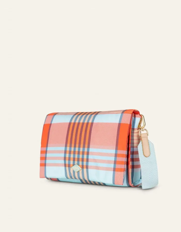 Oilily Handbags Bags Frankie Cross Body Penelope Checkblue Haze