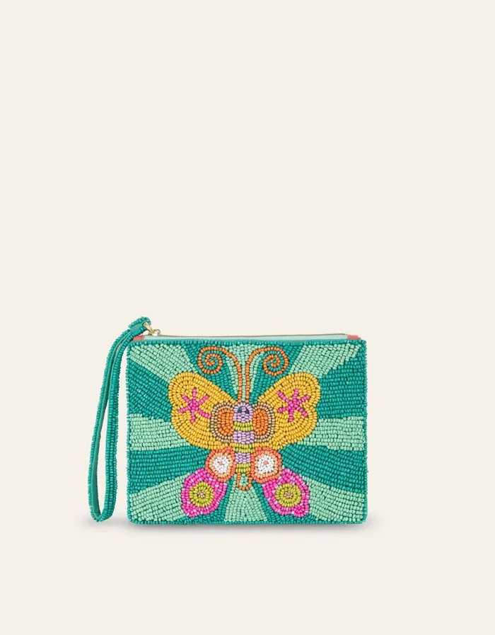 Oilily Handbags Bags Pelia Flat Pouch Beadsmint Leaf
