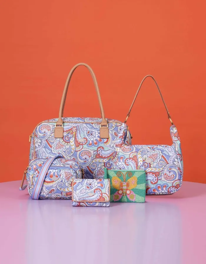 Oilily Handbags Bags Pelia Flat Pouch Beadsmint Leaf