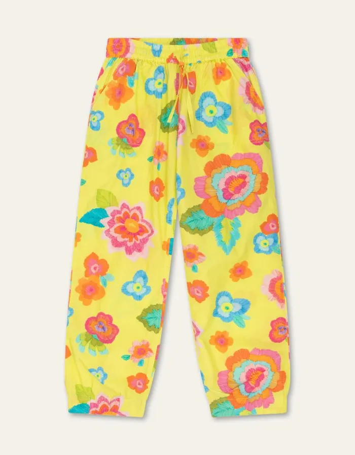 Oilily Leggings Girls Pat Trousers Marker Flowers