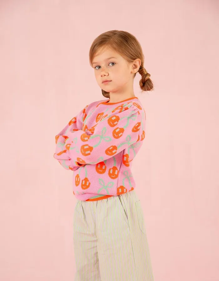 Oilily Pullovers and Cardigans Girls Kersje Pullover Fuchsia Pink Oilily Pullovers and Cardigans Girls Kersje Pullover Fuchsia Pink