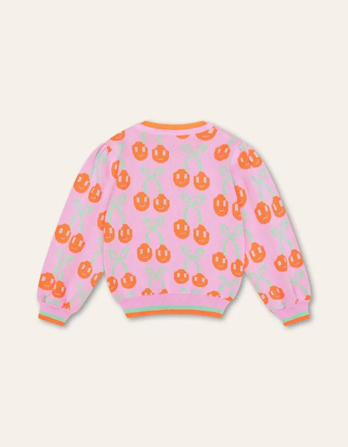 Oilily Pullovers and Cardigans Girls Kersje Pullover Fuchsia Pink Oilily Pullovers and Cardigans Girls Kersje Pullover Fuchsia Pink