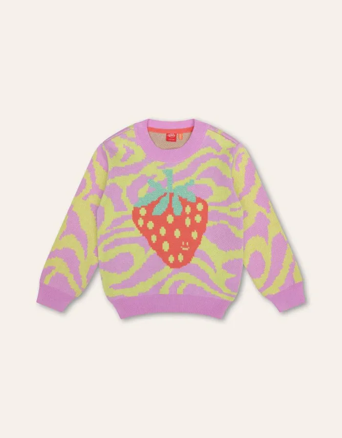 Oilily Pullovers and Cardigans Girls Kiwi Pullover Fuchsia Pink