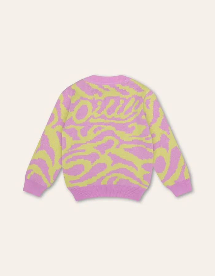 Oilily Pullovers and Cardigans Girls Kiwi Pullover Fuchsia Pink Oilily Pullovers and Cardigans Girls Kiwi Pullover Fuchsia Pink