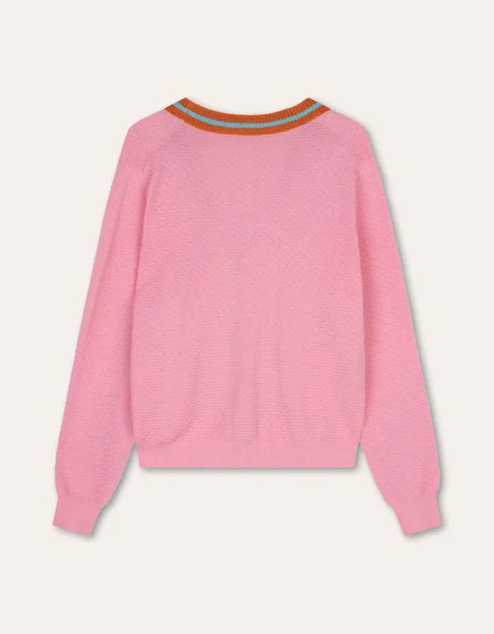 Oilily Pullovers and Cardigans Women Vibrant Cardigan Prism Pink Oilily Pullovers and Cardigans Women Vibrant Cardigan Prism Pink