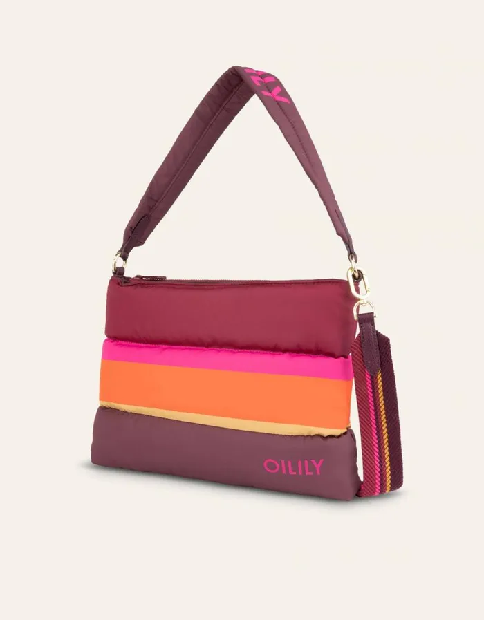 Oilily Shoulder Bags Bags Favor Shoulder Bag Color Blockchocolate