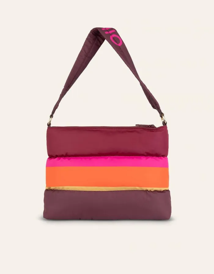Oilily Shoulder Bags Bags Favor Shoulder Bag Color Blockchocolate
