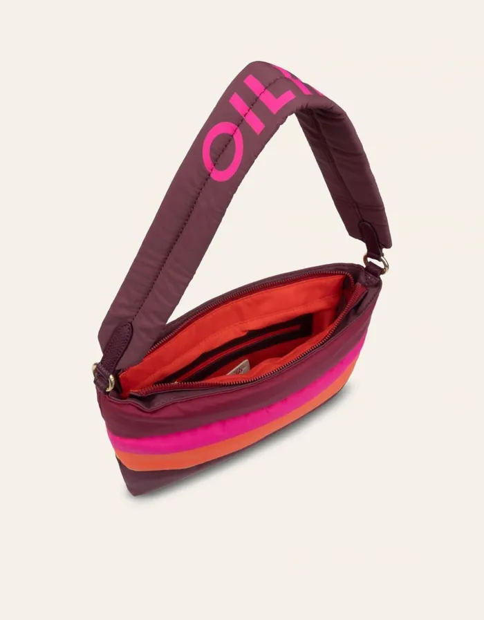 Oilily Shoulder Bags Bags Favor Shoulder Bag Color Blockchocolate