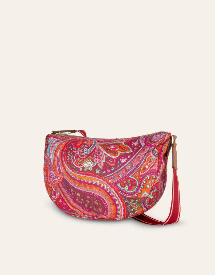 Oilily Shoulder Bags Bags Saar Shoulder Bag Blissful Paisleydecadent Chocolate