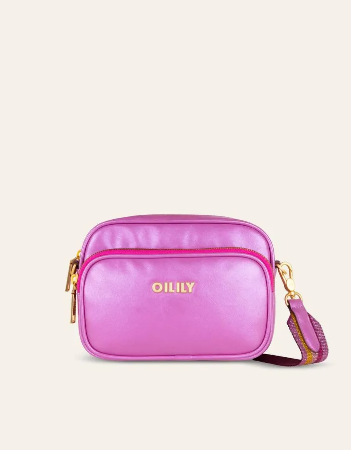 Oilily Shoulder Bags Bags Smiley Shoulder Bag World Smileyfuchsia Pink