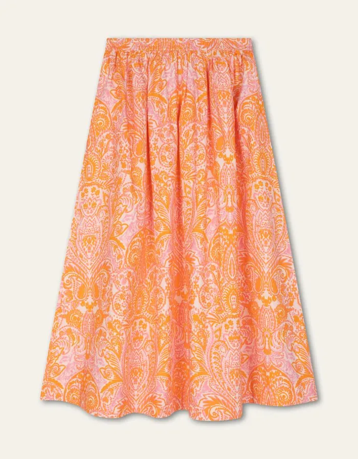 Oilily Skirts Women Sairie Skirt Marker Paisleyorange Crush
