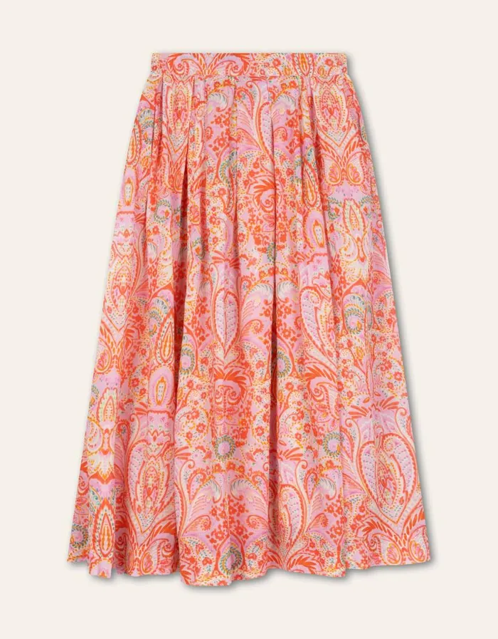 Oilily Skirts Women Summers Skirt Marker Paisleylavender Mist Oilily Skirts Women Summers Skirt Marker Paisleylavender Mist