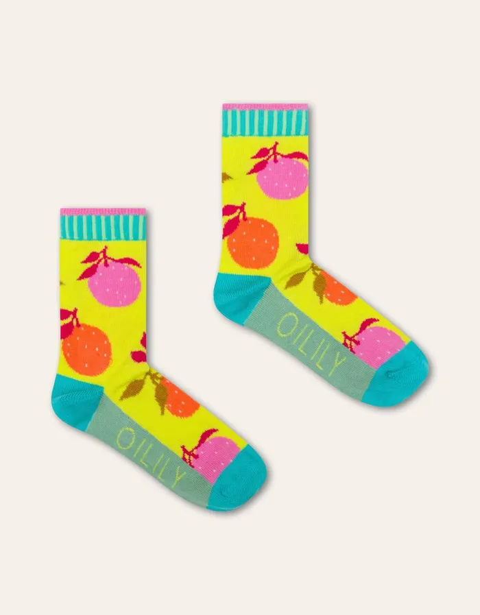 Oilily Socks and Tights Girls Mapple Socks Fruitballslimeade