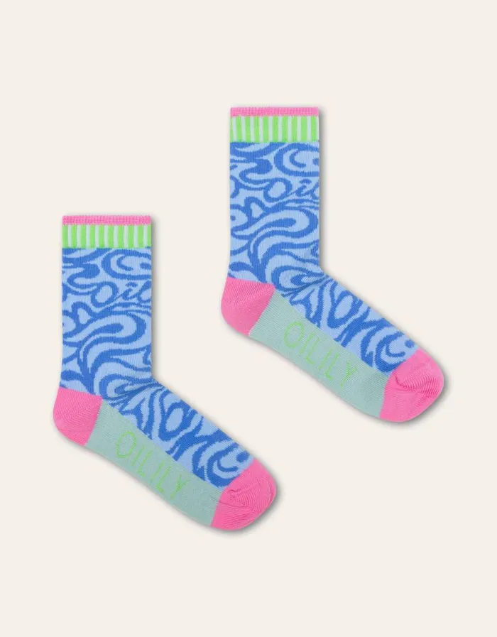 Oilily Socks and Tights Girls Mikaki Socks Brunnera Blue