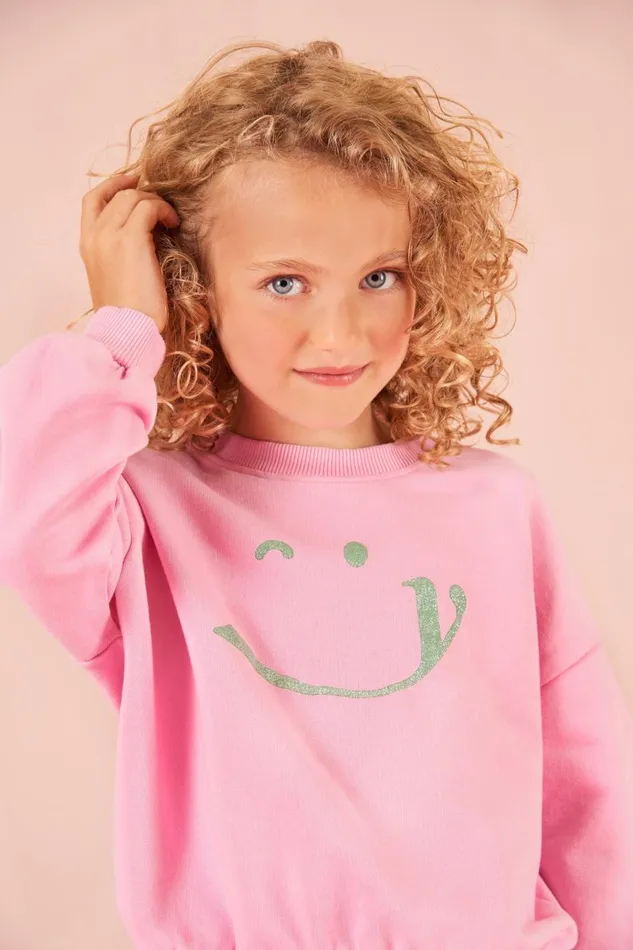 Oilily Sweaters and Hoodies Girls Hoki Sweater Prism Pink Oilily Sweaters and Hoodies Girls Hoki Sweater Prism Pink