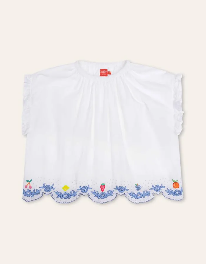 Oilily TShirts and Tops Girls Bazar Blouse Turtle Dove