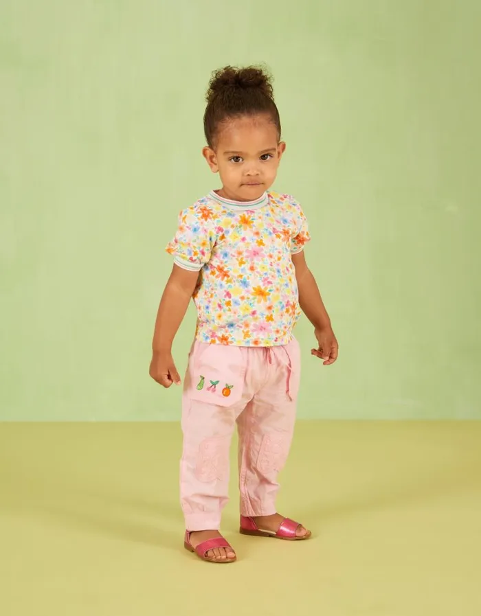 Oilily TShirts and Tops Girls Tjerry TShirt Watery Flowersbright White