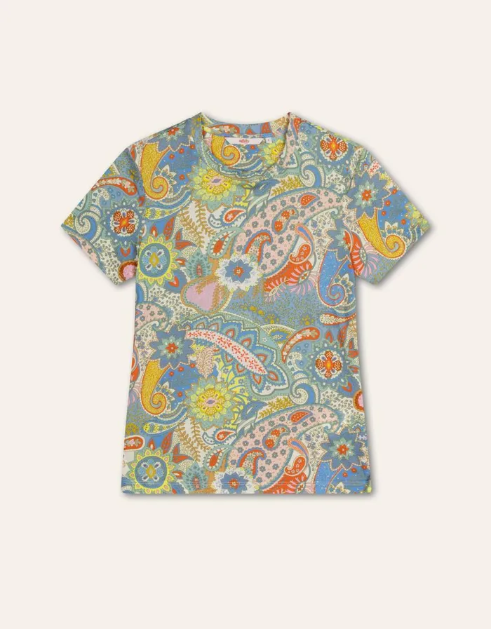 Oilily TShirts and Tops Women Thomy TShirt Chewy Paisleybrunnera Blue