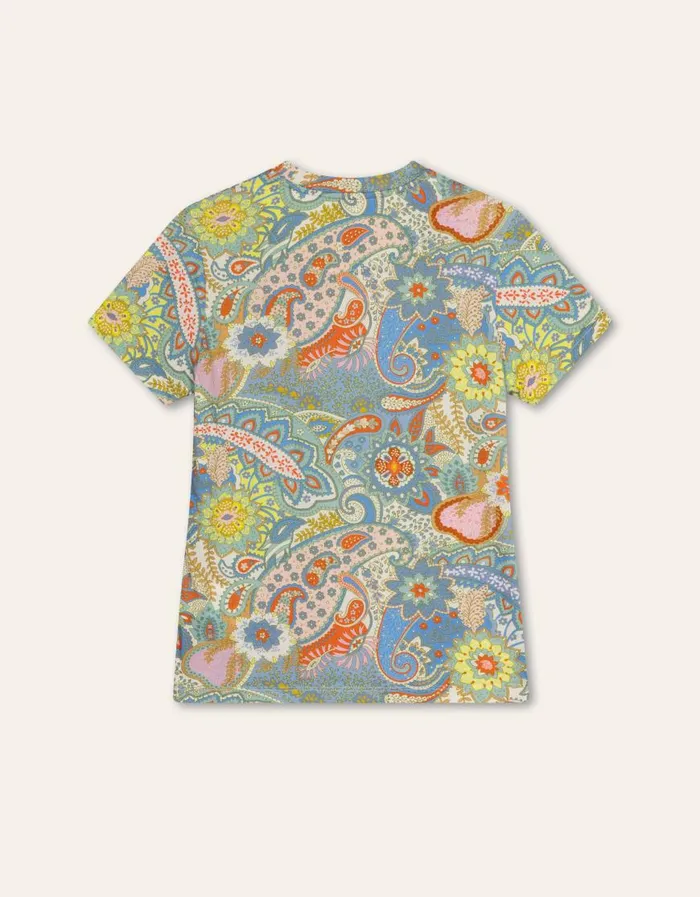 Oilily TShirts and Tops Women Thomy TShirt Chewy Paisleybrunnera Blue