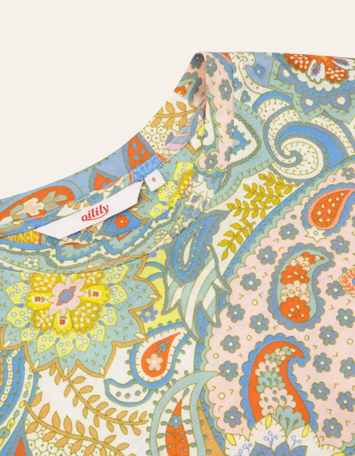 Oilily TShirts and Tops Women Thomy TShirt Chewy Paisleybrunnera Blue