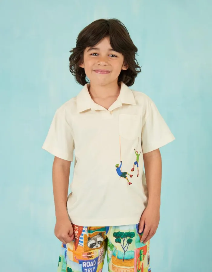 Oilily TShirts Boys Timothy TShirt Campturtle Dove Oilily TShirts Boys Timothy TShirt Campturtle Dove