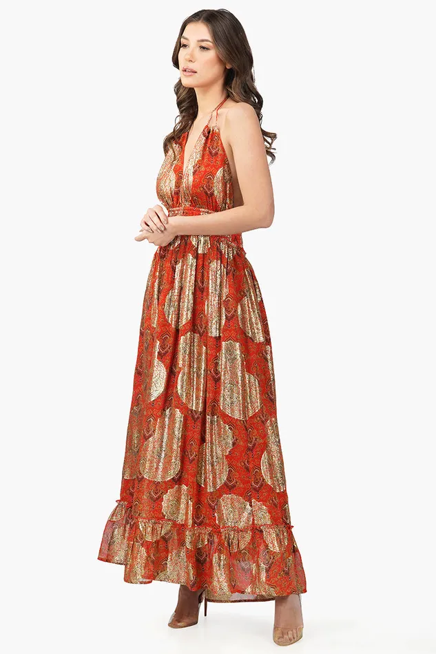 Omnia Halter Dress with Tiers Omnia Halter Dress with Tiers