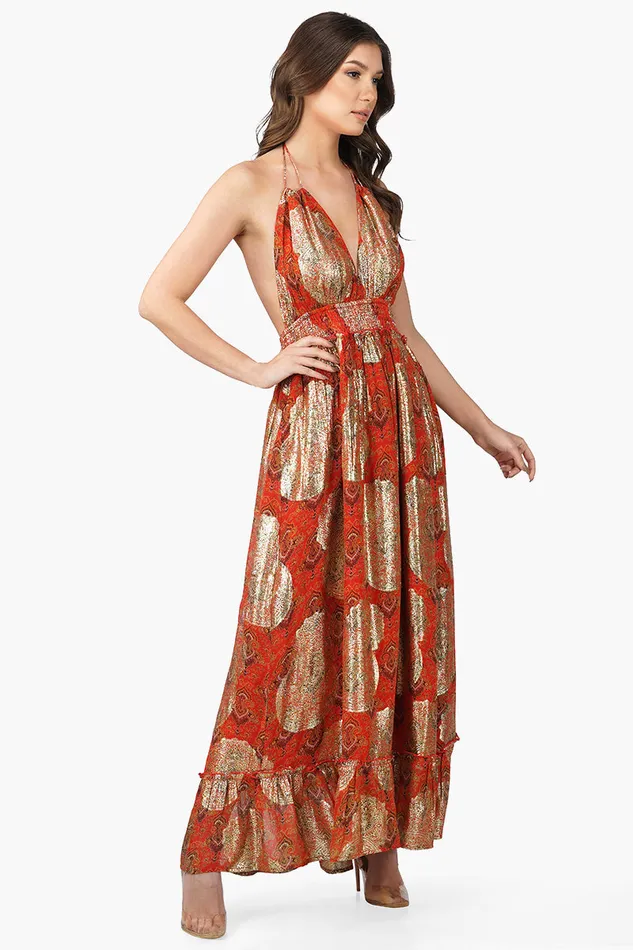 Omnia Halter Dress with Tiers Omnia Halter Dress with Tiers