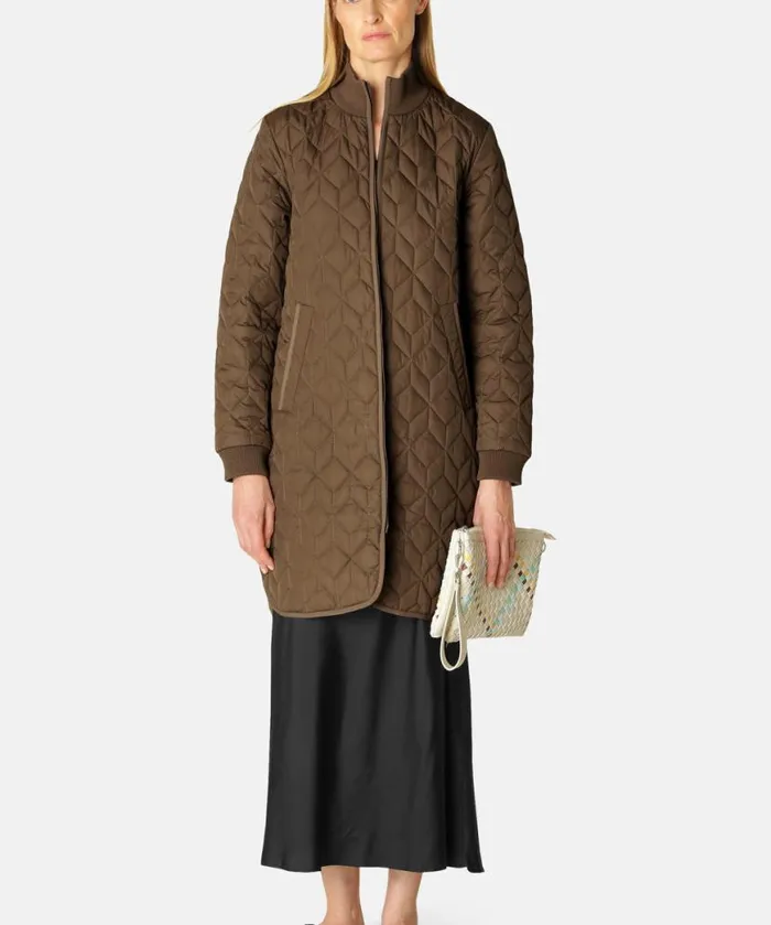 Outerwear Ilse Jacobsen All Jackets And Coats Padded Quilt Coat 8211 Cub Brown