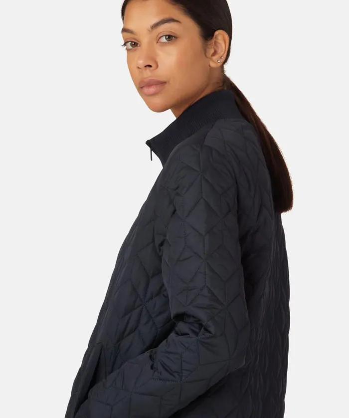 Outerwear Ilse Jacobsen All Jackets And Coats Padded Quilt Coat 8211 Dark Indigo