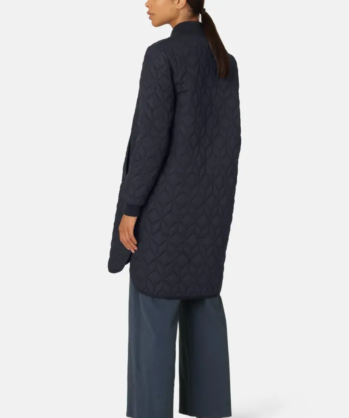 Outerwear Ilse Jacobsen All Jackets And Coats Padded Quilt Coat 8211 Dark Indigo