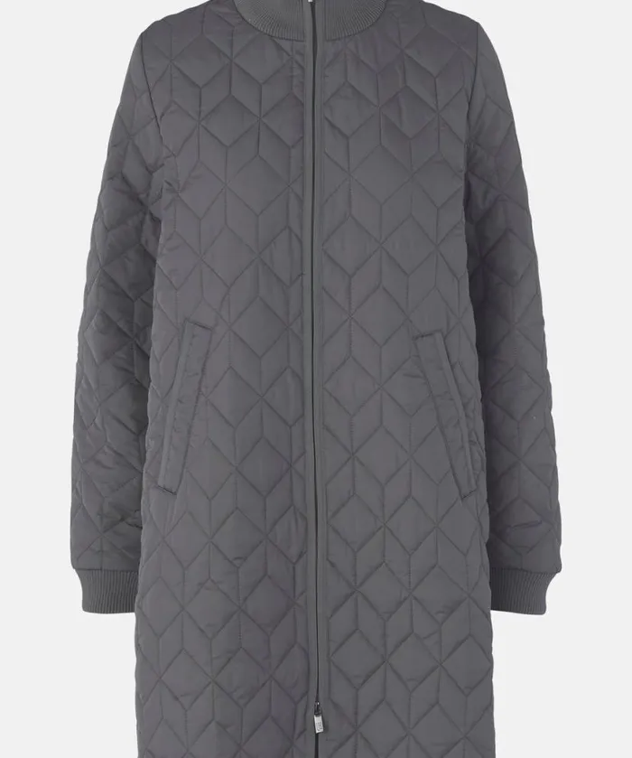 Outerwear Ilse Jacobsen All Jackets And Coats Padded Quilt Coat 8211 Dark Shadow Outerwear Ilse Jacobsen All Jackets And Coats Padded Quilt Coat 8211 Dark Shadow