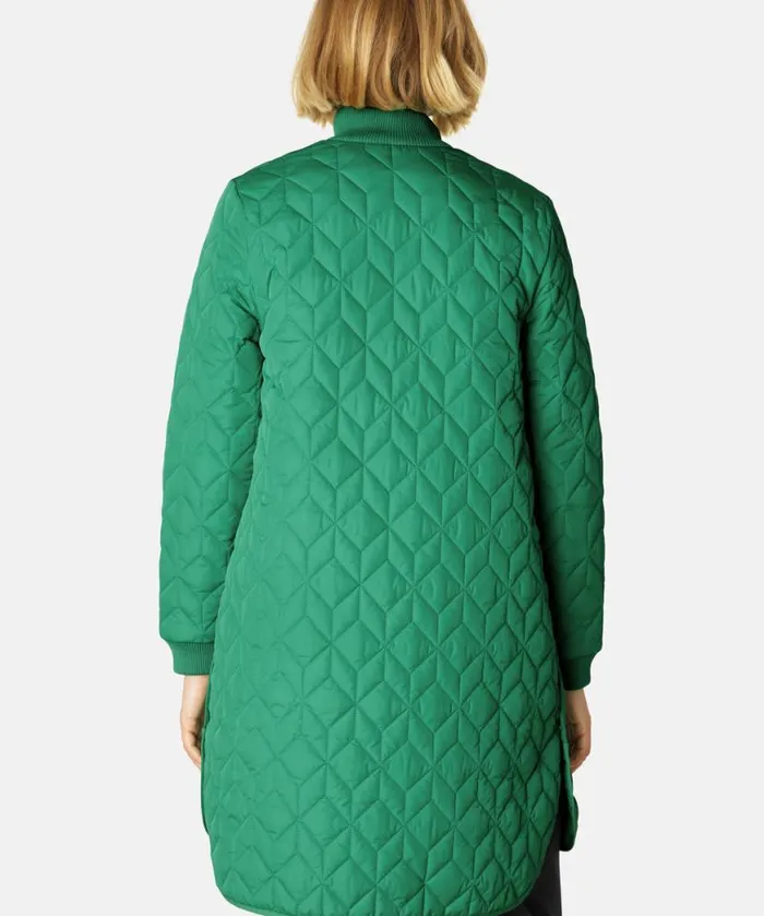 Outerwear Ilse Jacobsen All Jackets And Coats Padded Quilt Coat 8211 Sea Plant