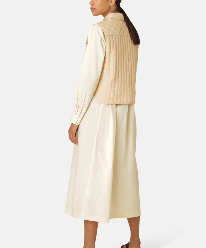 Outerwear Ilse Jacobsen All Jackets And Coats Quilt Vest 8211 Beige