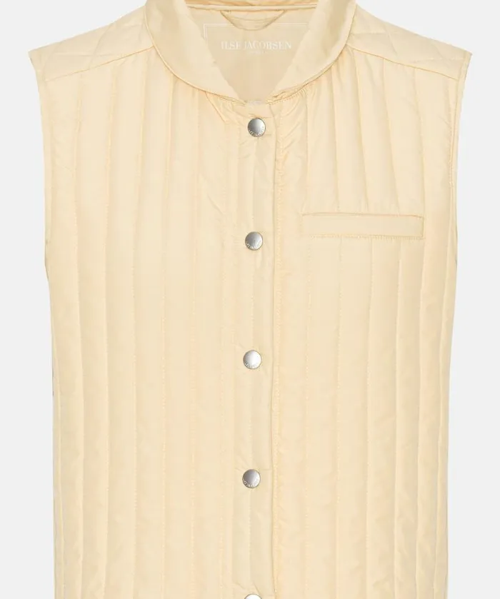 Outerwear Ilse Jacobsen All Jackets And Coats Quilt Vest 8211 Beige