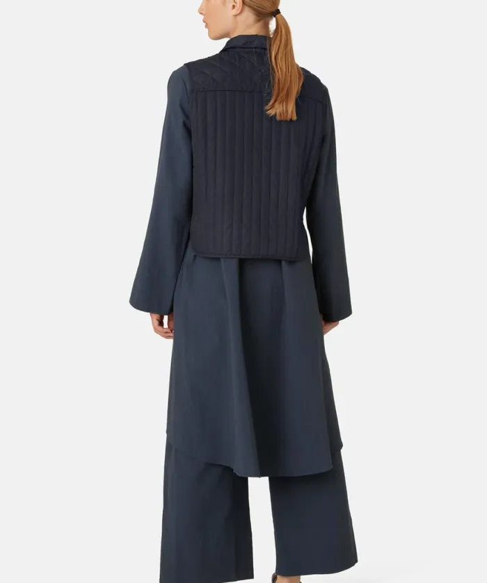 Outerwear Ilse Jacobsen All Jackets And Coats Quilt Vest 8211 Dark Indigo