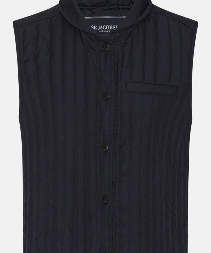 Outerwear Ilse Jacobsen All Jackets And Coats Quilt Vest 8211 Dark Indigo