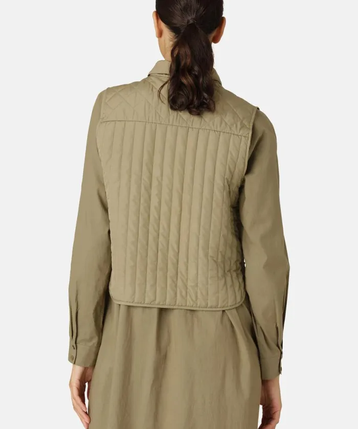 Outerwear Ilse Jacobsen All Jackets And Coats Quilt Vest 8211 Sage