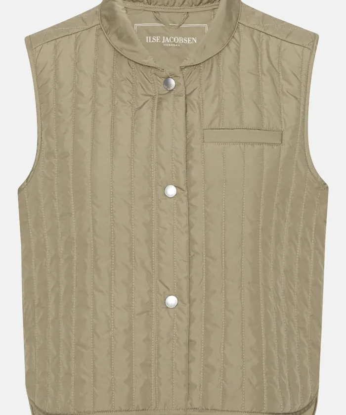 Outerwear Ilse Jacobsen All Jackets And Coats Quilt Vest 8211 Sage